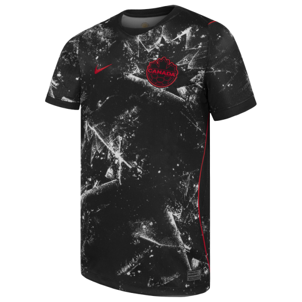 Подростковая Canada Soccer Nike 2026 Away Stadium Replica Jersey - Black