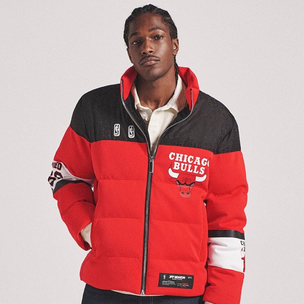 Unisex Chicago Bulls Off Season x NBA Red Standard Puffer Jacket