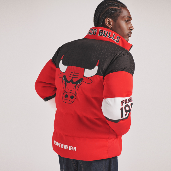 Unisex Chicago Bulls Off Season x NBA Red Standard Puffer Jacket