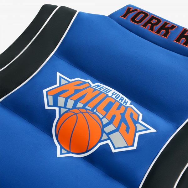 Unisex New York Knicks Off Season x NBA Blue Team Puffer Vest