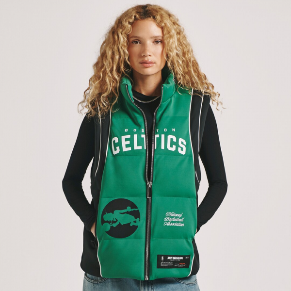 Unisex Boston Celtics Off Season x NBA Kelly Green Team Puffer Vest