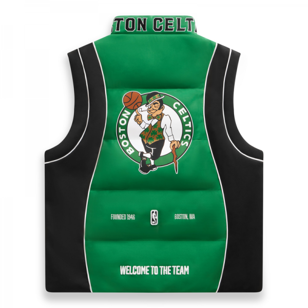 Unisex Boston Celtics Off Season x NBA Kelly Green Team Puffer Vest