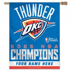 Именной плакат Oklahoma City Thunder WinCraft 2025 NBA Finals Champions 27 x 37 Vertical