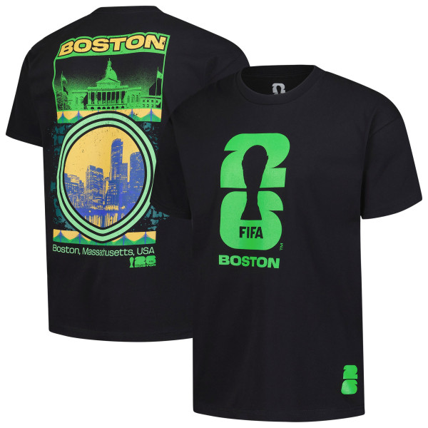 Футболка 2026 FIFA World Cup Outerstuff Boston Host City Local Oversized - Black