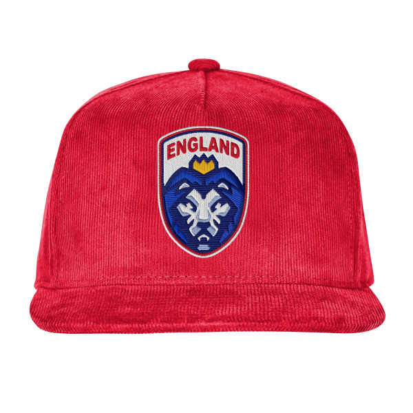 Бейсболка England Outerstuff FIFA World Cup 2026 Corduroy - Red