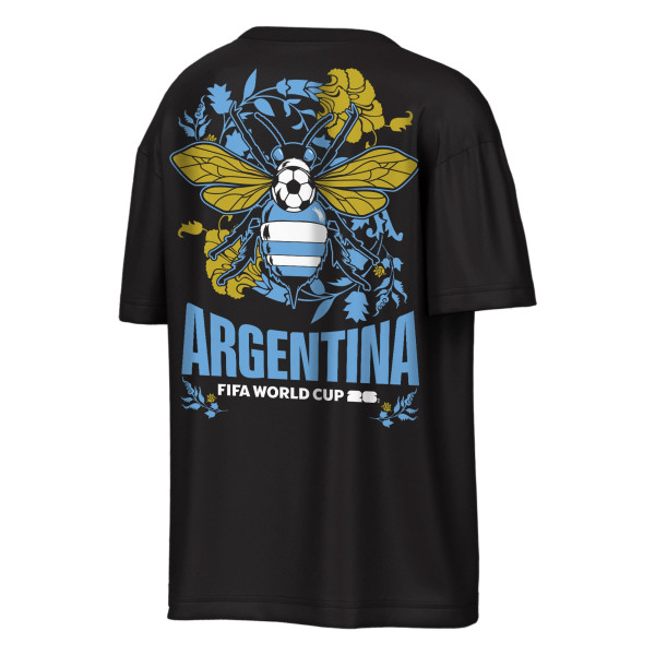 Футболка Argentina Outerstuff FIFA World Cup 2026 Rally Oversized - Black