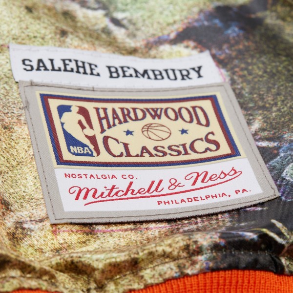 New York Knicks Mitchel & Ness x Salehe Satin Full-Snap Jacket