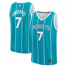 Charlotte Hornets Kon Knueppel Fanatics Teal 2025 NBA Draft First Round Pick Fast Break Replica Jersey - Icon Edition