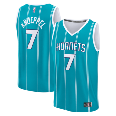 Джерси Charlotte Hornets Kon Knueppel Fanatics Teal 2025 NBA Draft First Round Pick Fast Break Replica - Icon Edition