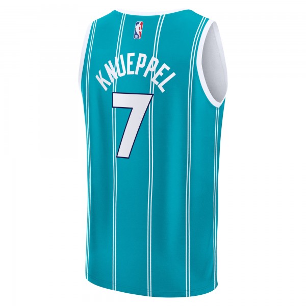Charlotte Hornets Kon Knueppel Fanatics Teal 2025 NBA Draft First Round Pick Fast Break Replica Jersey - Icon Edition