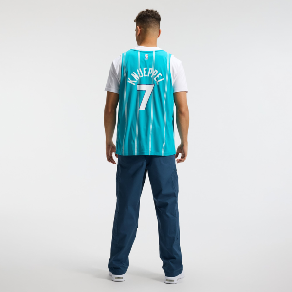 Джерси Charlotte Hornets Kon Knueppel Fanatics Teal 2025 NBA Draft First Round Pick Fast Break Replica - Icon Edition