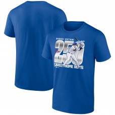 Los Angeles Dodgers Shohei Ohtani Royal 250 Home Runs T-Shirt