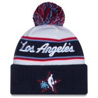 Шапка с помпоном New Era White/Navy 2026 NBA All-Star Game
