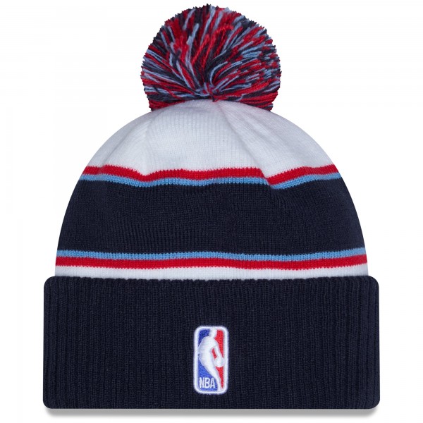 Шапка с помпоном New Era White/Navy 2026 NBA All-Star Game