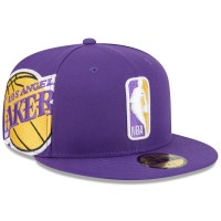 Бейсболка Los Angeles Lakers New Era Purple 2026 NBA All-Star Game Logoman 59FIFTY