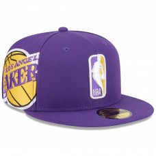 Бейсболка Los Angeles Lakers New Era Purple 2026 NBA All-Star Game Logoman 59FIFTY