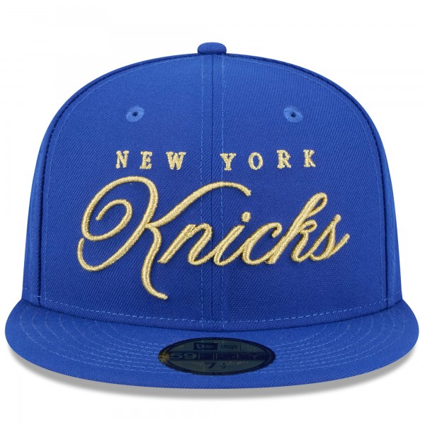 Бейсболка New York Knicks New Era Blue 2026 NBA All-Star Game Script 59FIFTY