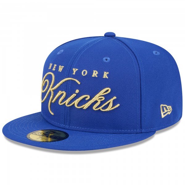 Бейсболка New York Knicks New Era Blue 2026 NBA All-Star Game Script 59FIFTY
