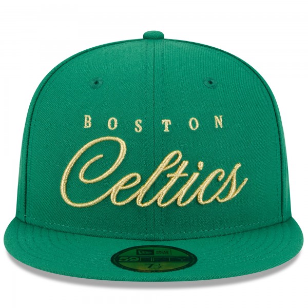 Бейсболка Boston Celtics New Era Kelly Green 2026 NBA All-Star Game Script 59FIFTY