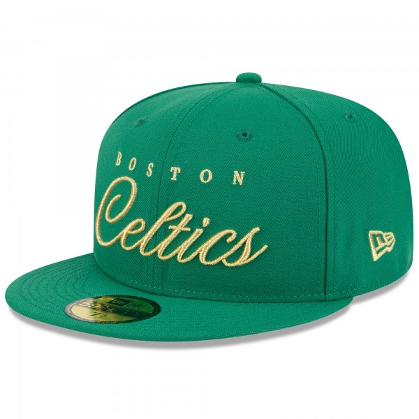 Бейсболка Boston Celtics New Era Kelly Green 2026 NBA All-Star Game Script 59FIFTY