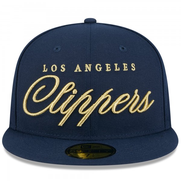 Бейсболка LA Clippers New Era Navy 2026 NBA All-Star Game Script 59FIFTY