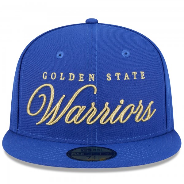 Бейсболка Golden State Warriors New Era Royal 2026 NBA All-Star Game Script 59FIFTY