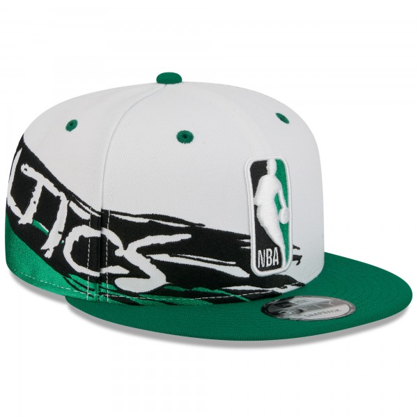 Бейсболка Boston Celtics New Era White/Kelly Green 2026 NBA All-Star Game Brushstroke 9FIFTY Snapback