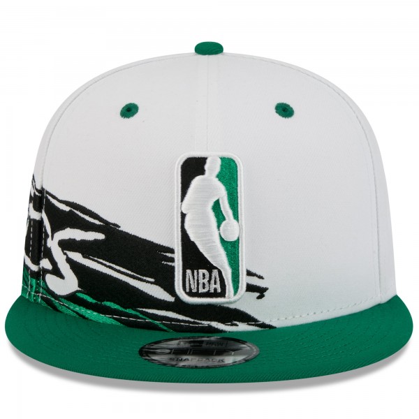 Бейсболка Boston Celtics New Era White/Kelly Green 2026 NBA All-Star Game Brushstroke 9FIFTY Snapback