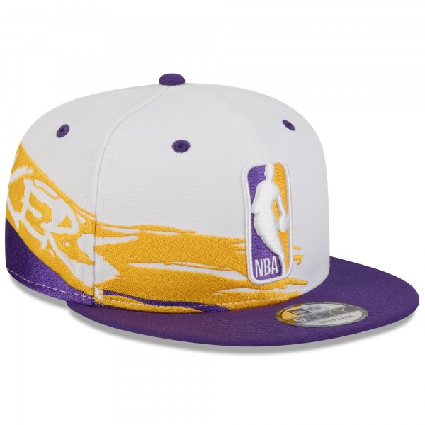 Бейсболка Los Angeles Lakers New Era White/Purple 2026 NBA All-Star Game Brushstroke 9FIFTY Snapback