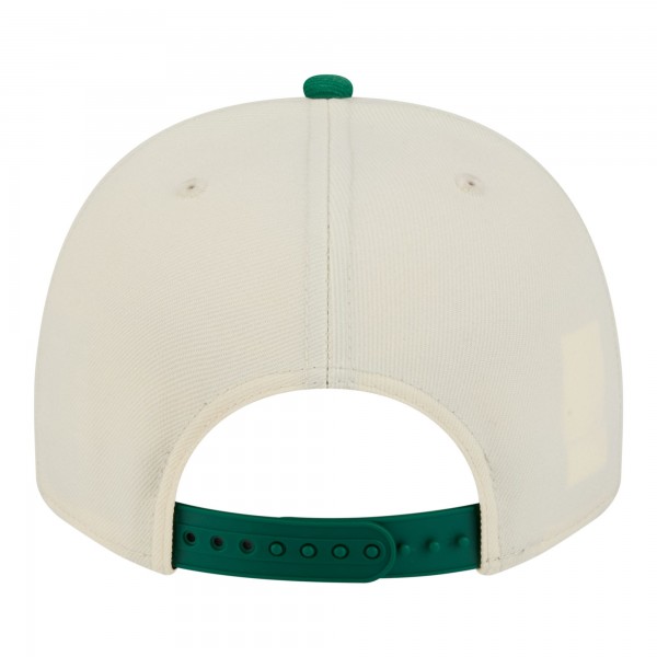 Бейсболка Boston Celtics New Era Cream/Kelly Green Stretched 2-Tone A-Frame 9FIFTY