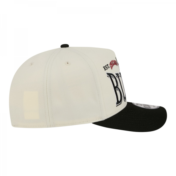 Бейсболка Chicago Bulls New Era Cream/Black Stretched 2-Tone A-Frame 9FIFTY