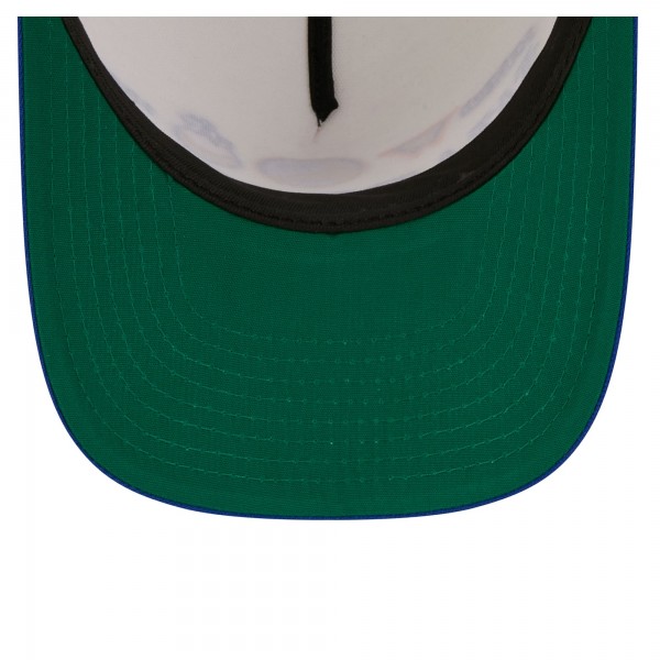 Бейсболка Golden State Warriors New Era Cream/Royal Stretched 2-Tone A-Frame 9FIFTY