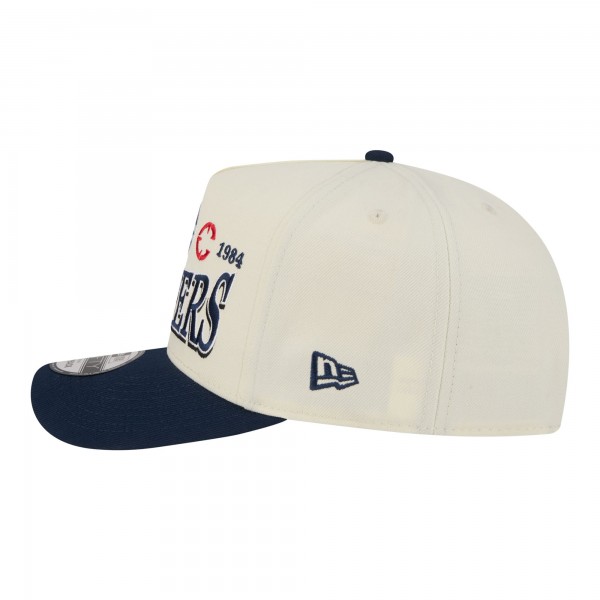 Бейсболка LA Clippers New Era Cream/Navy Stretched 2-Tone A-Frame 9FIFTY