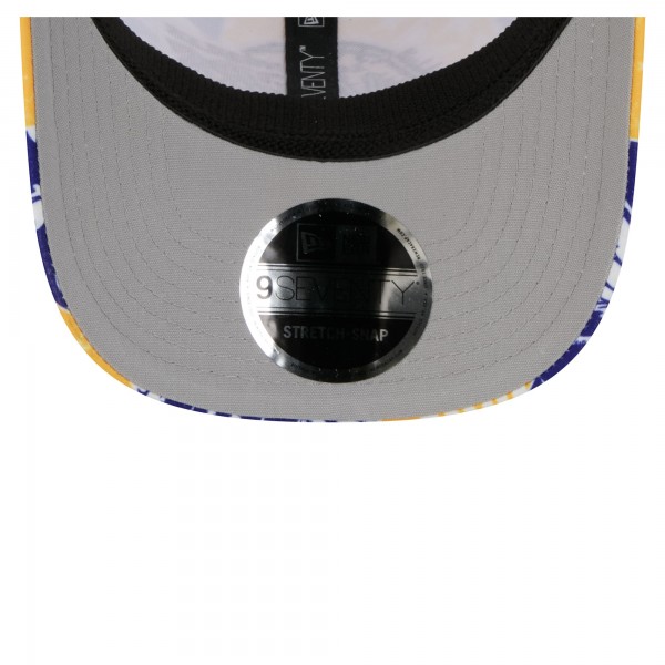 Бейсболка Los Angeles Lakers New Era White Fan Pack Tropical Pattern 9SEVENTY