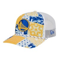 Бейсболка Golden State Warriors New Era White Fan Pack Tropical Pattern 9SEVENTY