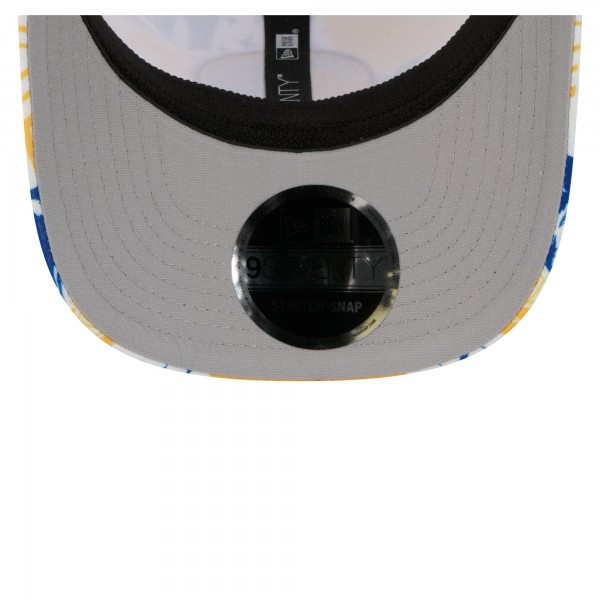 Бейсболка Golden State Warriors New Era White Fan Pack Tropical Pattern 9SEVENTY