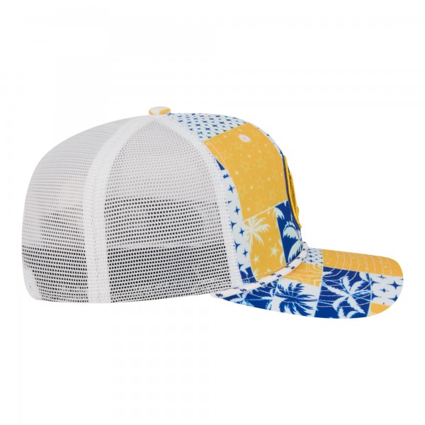 Бейсболка Golden State Warriors New Era White Fan Pack Tropical Pattern 9SEVENTY