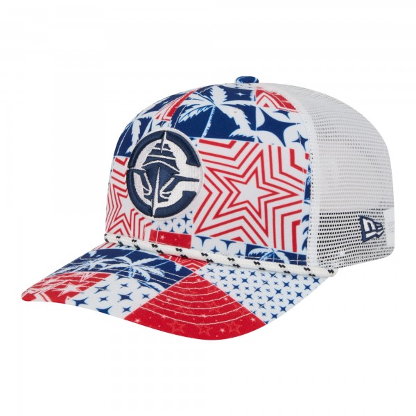 Бейсболка LA Clippers New Era White Fan Pack Tropical Pattern 9SEVENTY