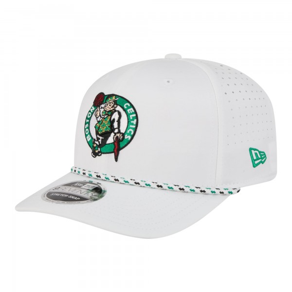 Бейсболка Boston Celtics New Era White 2026 NBA All-Star Game Rope Vented 9SEVENTY