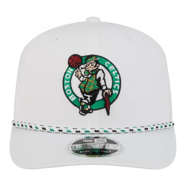Бейсболка Boston Celtics New Era White 2026 NBA All-Star Game Rope Vented 9SEVENTY