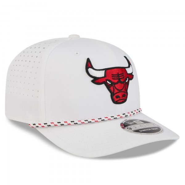 Бейсболка Chicago Bulls New Era White 2026 NBA All-Star Game Rope Vented 9SEVENTY