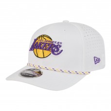 Бейсболка Los Angeles Lakers New Era White 2026 NBA All-Star Game Rope Vented 9SEVENTY