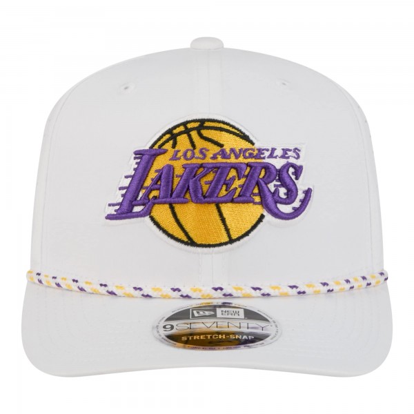 Бейсболка Los Angeles Lakers New Era White 2026 NBA All-Star Game Rope Vented 9SEVENTY