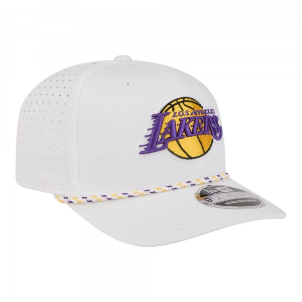 Бейсболка Los Angeles Lakers New Era White 2026 NBA All-Star Game Rope Vented 9SEVENTY