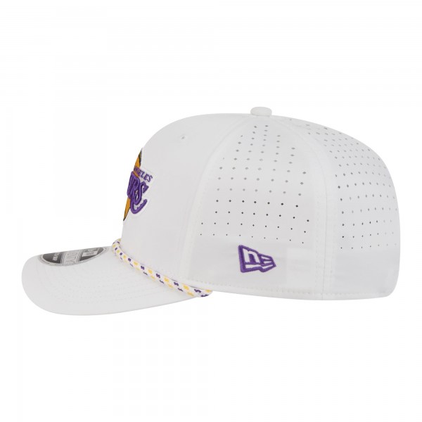 Бейсболка Los Angeles Lakers New Era White 2026 NBA All-Star Game Rope Vented 9SEVENTY