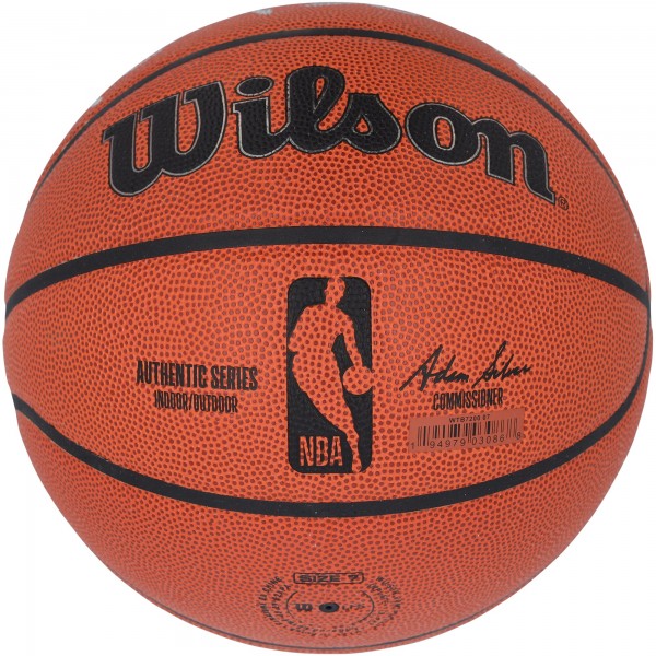 Kareem Abdul-Jabbar, Magic Johnson & James Worthy Los Angeles Lakers Autographed Fanatics Authentic Wilson Authentic Series Indoor/Outdoor Basketball