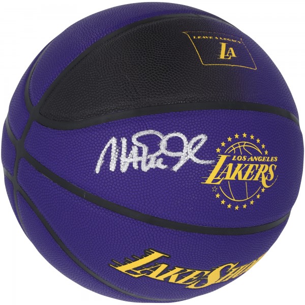 Magic Johnson Los Angeles Lakers Autographed Fanatics Authentic Wilson 2024-25 City Edition Collectors Basketball