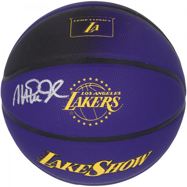 Magic Johnson Los Angeles Lakers Autographed Fanatics Authentic Wilson 2024-25 City Edition Collectors Basketball