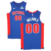 Ron Holland II Detroit Pistons Fanatics Authentic Game-Used #00 Blue Nike Jersey vs. New York Knicks on April 29, 2025 - Round 1 Game 5 - Size 48+4