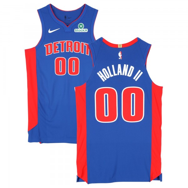 Ron Holland II Detroit Pistons Fanatics Authentic Game-Used #00 Blue Nike Jersey vs. New York Knicks on April 29, 2025 - Round 1 Game 5 - Size 48+4